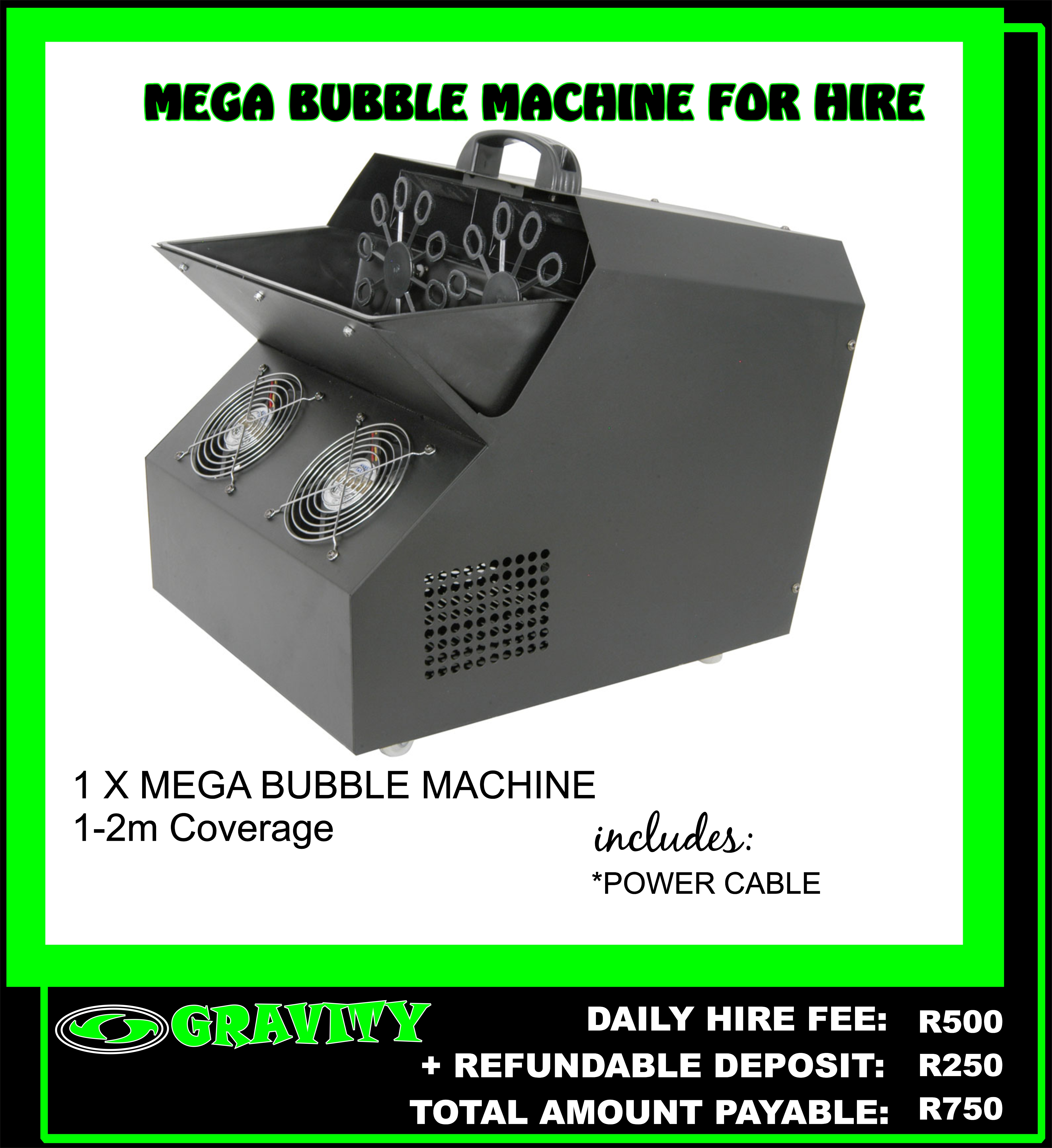big bubble machine for hire in durban bubble effects machine for hire in durban only at gravity sound and lighting store 0315072463